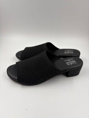 Aldo Slide Sandals with Stretchy Knit Upper and a Block Heel Size 5M